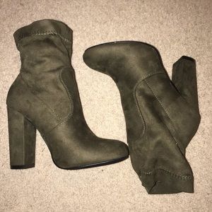Army Green Booties